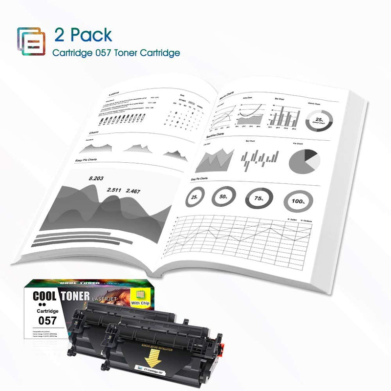 Toner Bank 5-Pack Compatible Toner Cartridge for Canon 057 with